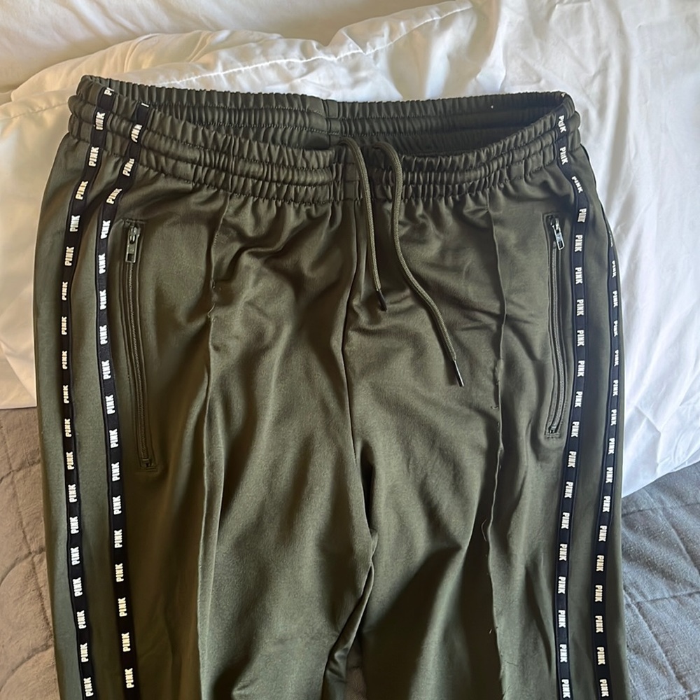 L dark green pink by Victoria secret jogger pants